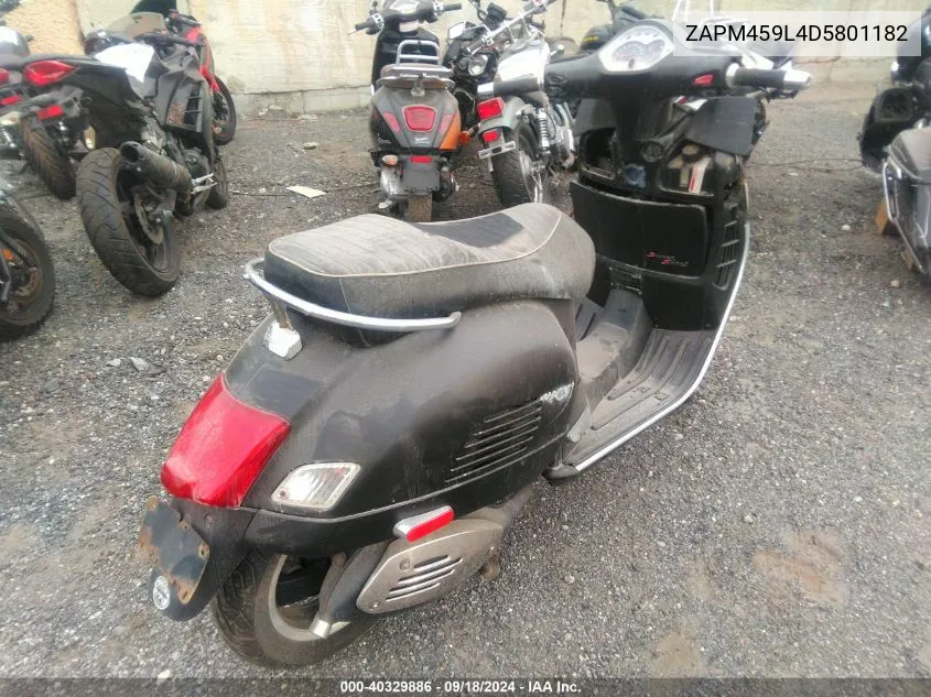 ZAPM459L4D5801182 2013 Vespa Gts 300 Super