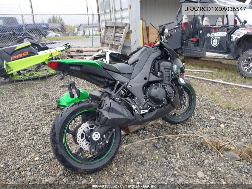 2013 Kawasaki Zr1000 D VIN: JKAZRCD1XDA036547 Lot: 40355882