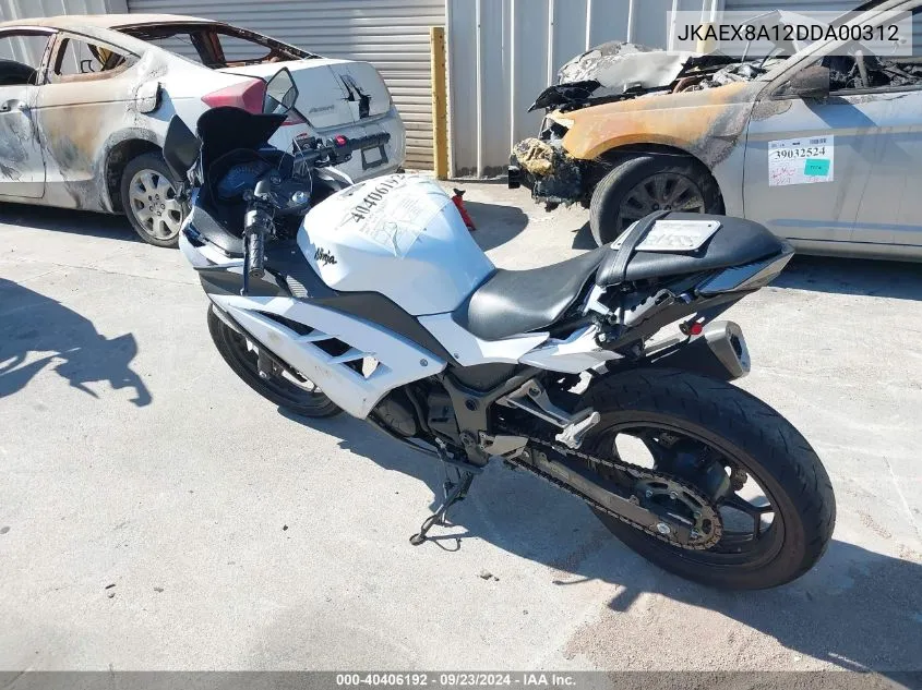 2013 Kawasaki Ex300 A VIN: JKAEX8A12DDA00312 Lot: 40406192