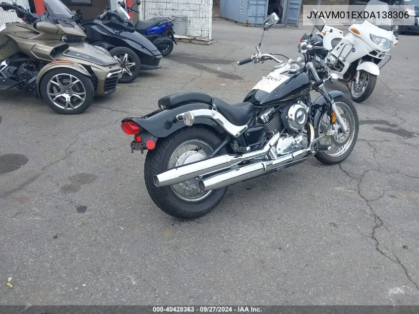 2013 Yamaha Xvs650 VIN: JYAVM01EXDA138306 Lot: 40428363