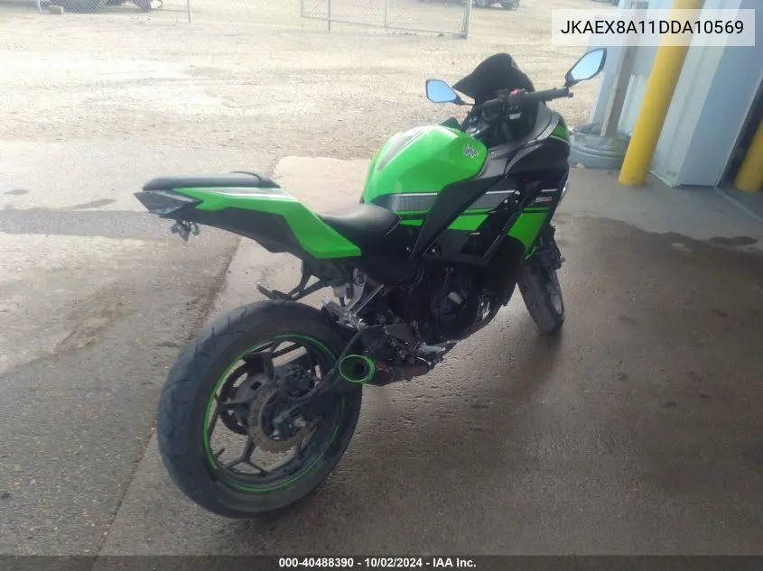 2013 Kawasaki Ex300 A VIN: JKAEX8A11DDA10569 Lot: 40488390