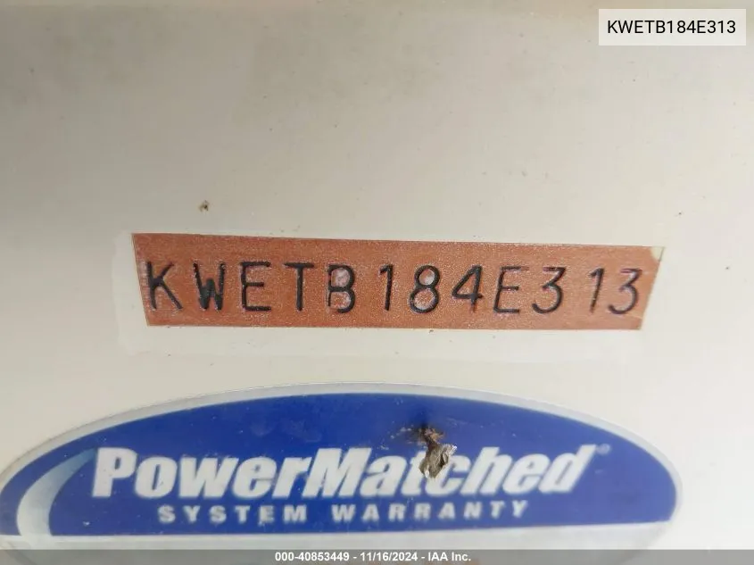 2013 Key West Other VIN: KWETB184E313 Lot: 40853449