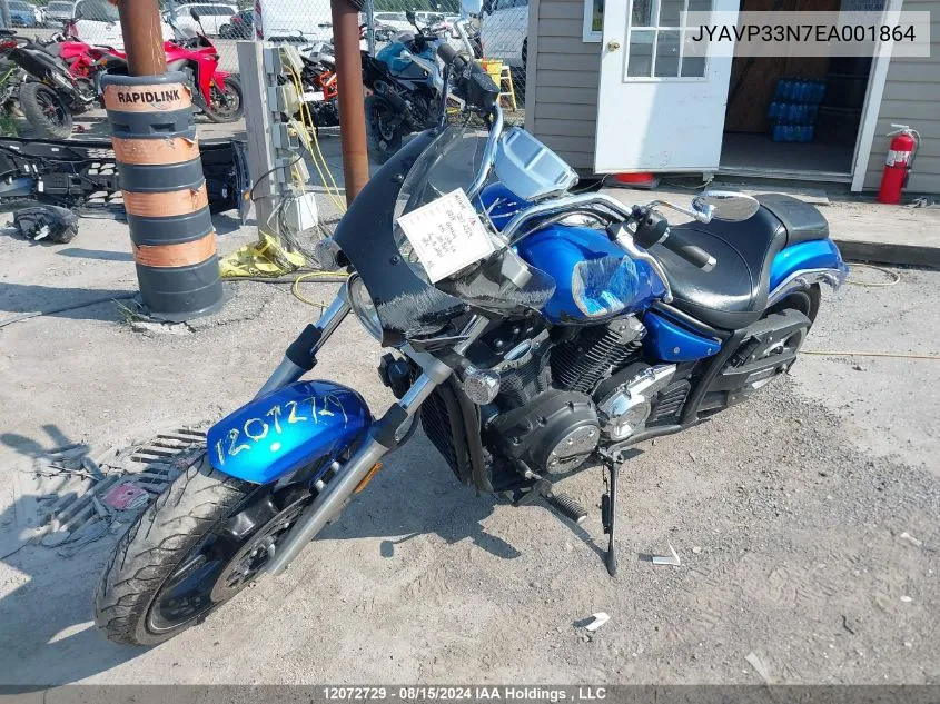 JYAVP33N7EA001864 2014 Yamaha Xvs1300 Cu