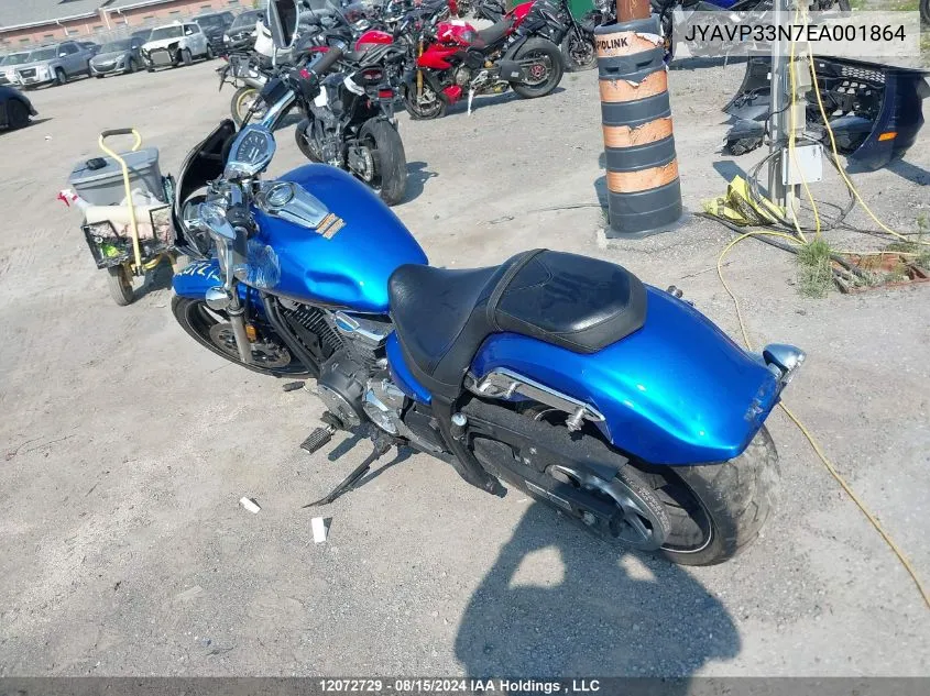 JYAVP33N7EA001864 2014 Yamaha Xvs1300 Cu