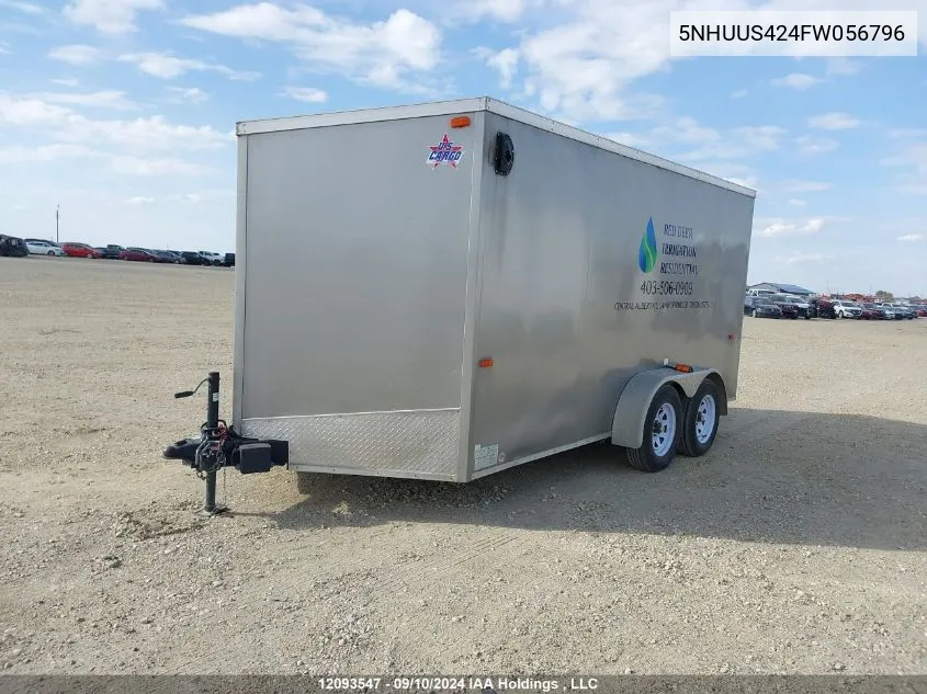 2014 Forest River Cargo Trailer VIN: 5NHUUS424FW056796 Lot: 12093547