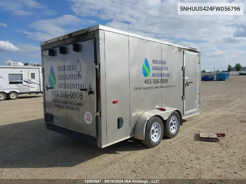 2014 Forest River Cargo Trailer VIN: 5NHUUS424FW056796 Lot: 12093547