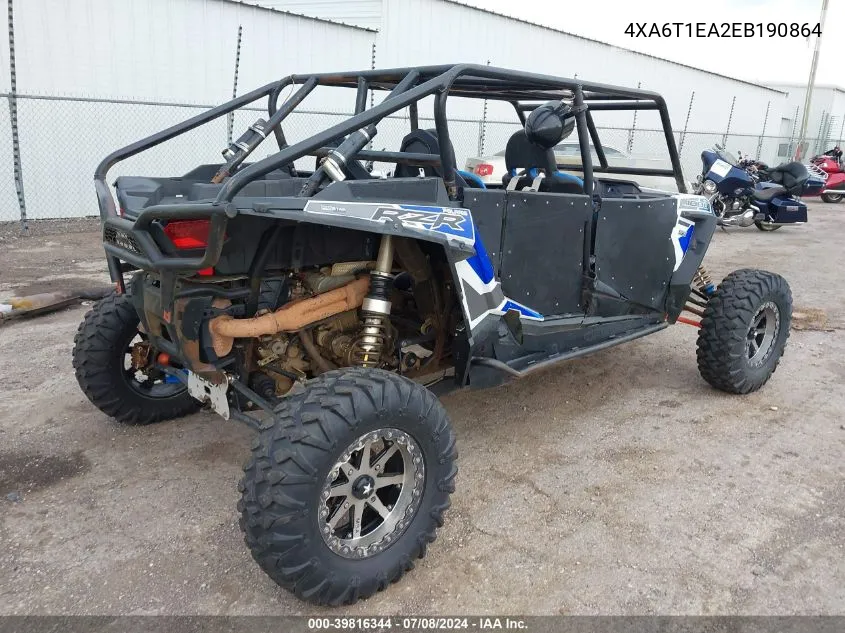 4XA6T1EA2EB190864 2014 Polaris Rzr 4 1000 Xp