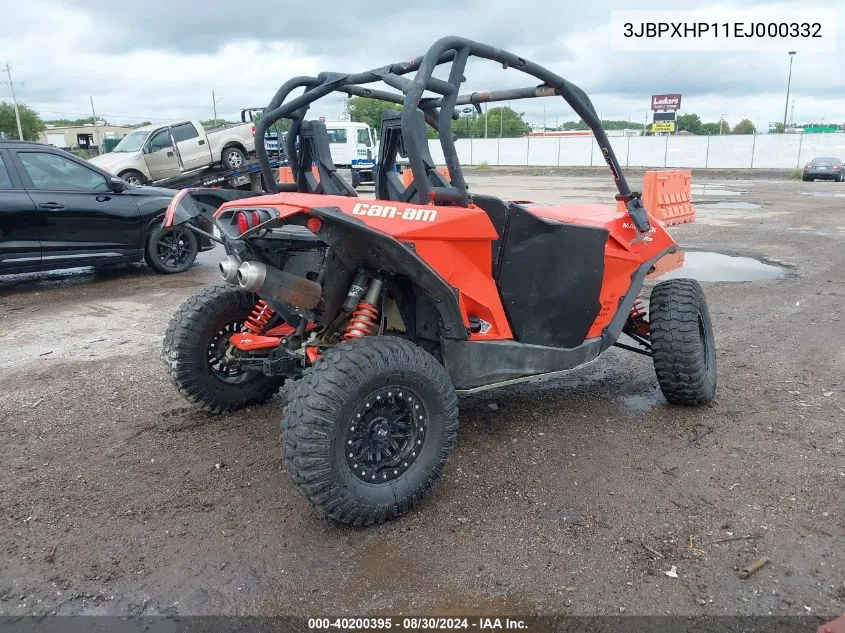 3JBPXHP11EJ000332 2014 Can-Am Maverick 1000R X Rs Dps