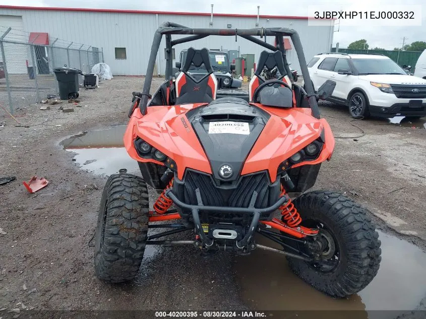 2014 Can-Am Maverick 1000R X Rs Dps VIN: 3JBPXHP11EJ000332 Lot: 40200395