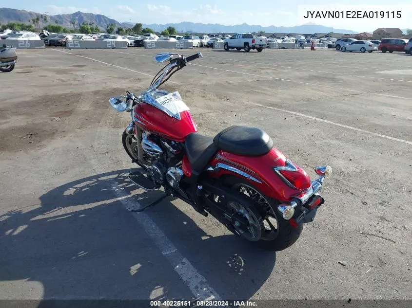 JYAVN01E2EA019115 2014 Yamaha Xvs950 A/Ct