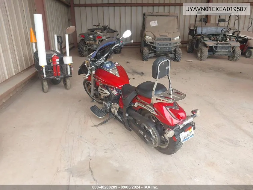 2014 Yamaha Xvs950 A/Ct VIN: JYAVN01EXEA019587 Lot: 40280209