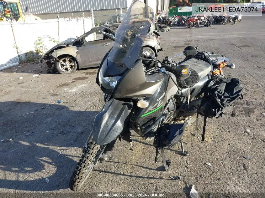 2014 Kawasaki Kl650 E VIN: JKAKLEE11EDA75074 Lot: 40384695