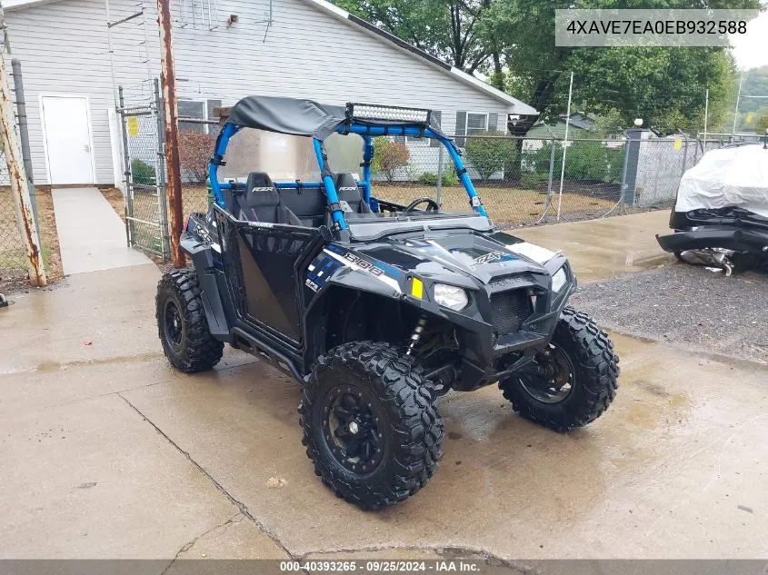 2014 Polaris Rzr 800 S VIN: 4XAVE7EA0EB932588 Lot: 40393265