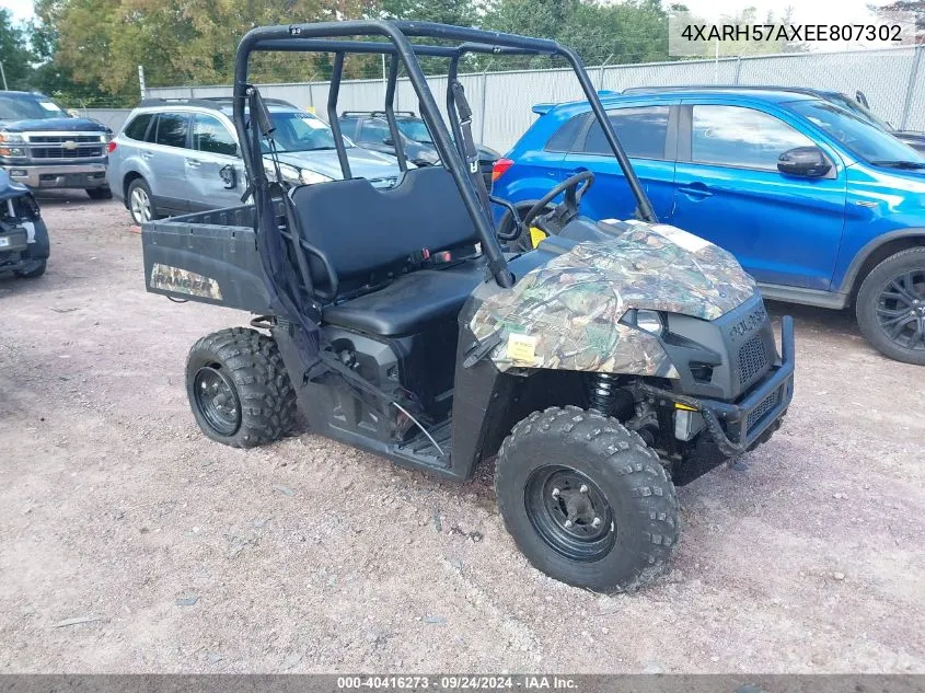 2014 Polaris Ranger 570 VIN: 4XARH57AXEE807302 Lot: 40416273