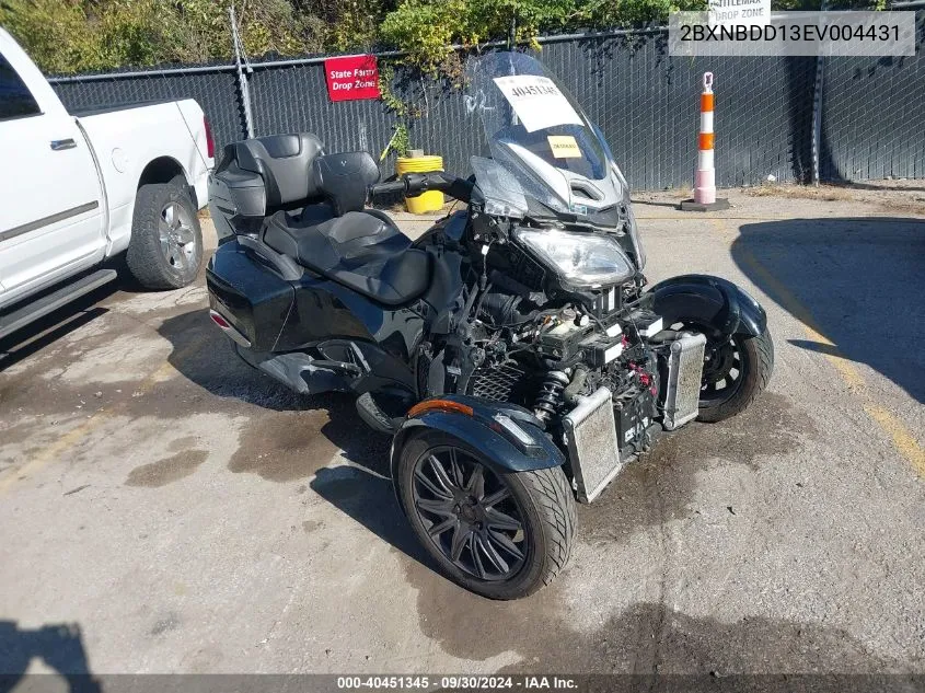 2014 Can-Am Spyder Roadster Rt/Rts/Rt Limited VIN: 2BXNBDD13EV004431 Lot: 40451345