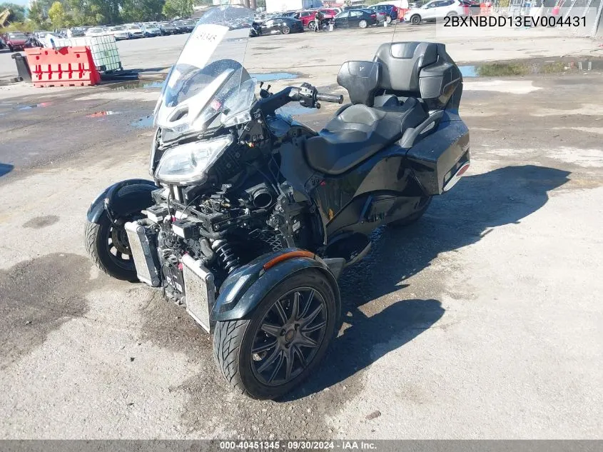 2014 Can-Am Spyder Roadster Rt/Rts/Rt Limited VIN: 2BXNBDD13EV004431 Lot: 40451345