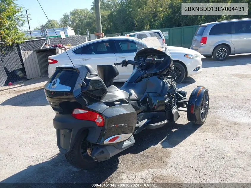 2014 Can-Am Spyder Roadster Rt/Rts/Rt Limited VIN: 2BXNBDD13EV004431 Lot: 40451345