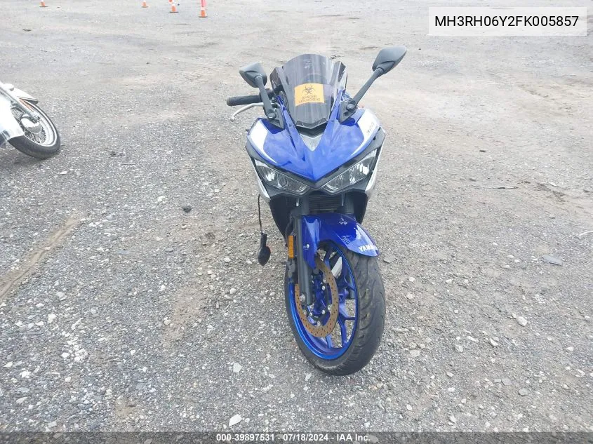 2015 Yamaha Yzfr3 VIN: MH3RH06Y2FK005857 Lot: 39897531