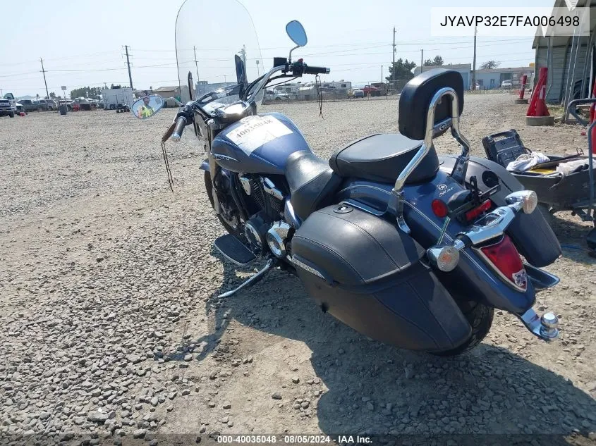 2015 Yamaha Xvs1300 Ct/Ctb VIN: JYAVP32E7FA006498 Lot: 40035048