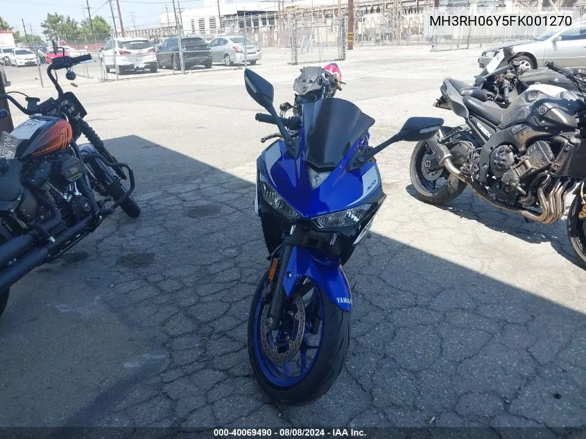 2015 Yamaha Yzfr3 VIN: MH3RH06Y5FK001270 Lot: 40069490