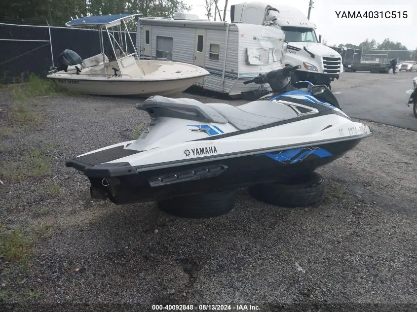 2015 Yamaha Yamaha Vx1100C P VIN: YAMA4031C515 Lot: 40092848