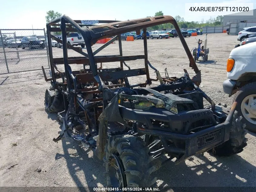 2015 Polaris Ranger Crew 900 Eps VIN: 4XARUE875FT121020 Lot: 40103415