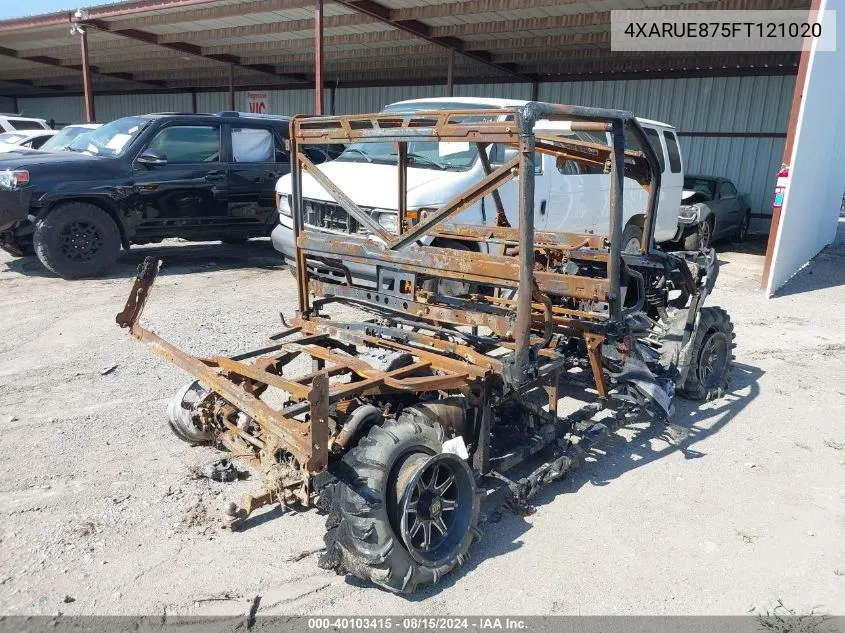 2015 Polaris Ranger Crew 900 Eps VIN: 4XARUE875FT121020 Lot: 40103415