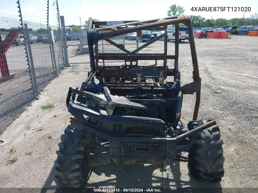 2015 Polaris Ranger Crew 900 Eps VIN: 4XARUE875FT121020 Lot: 40103415