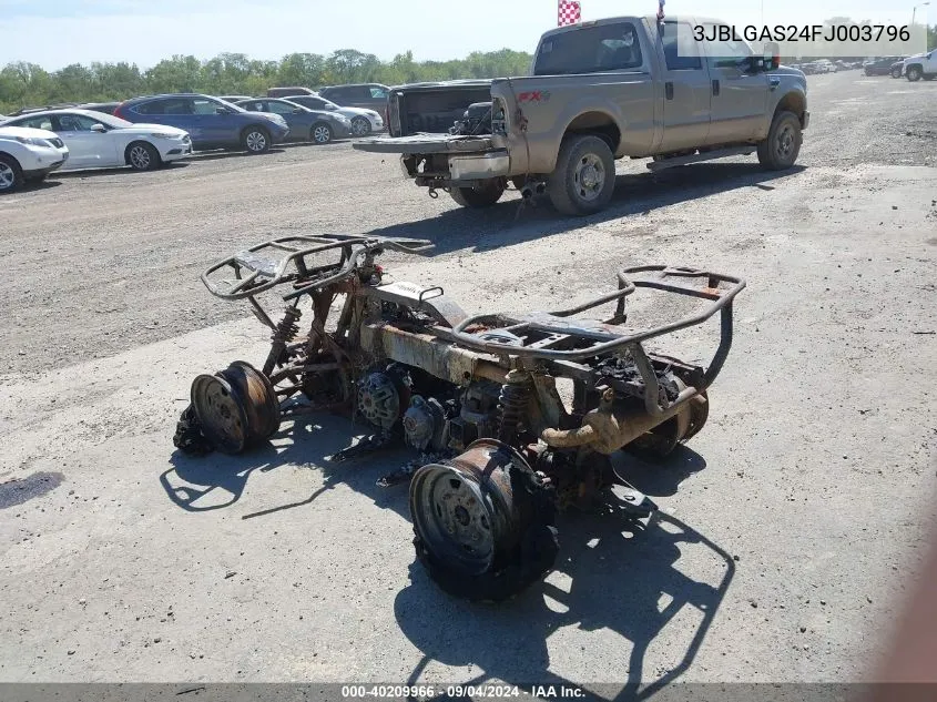 2015 Can-Am Outlander L 500/500 Dps VIN: 3JBLGAS24FJ003796 Lot: 40209966