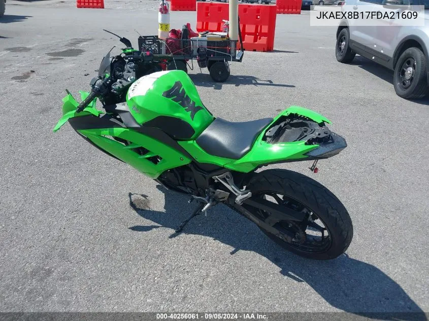 2015 Kawasaki Ex300 B VIN: JKAEX8B17FDA21609 Lot: 40256061