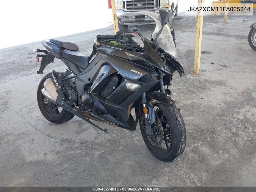 2015 Kawasaki Zx1000 M VIN: JKAZXCM11FA005244 Lot: 40274815