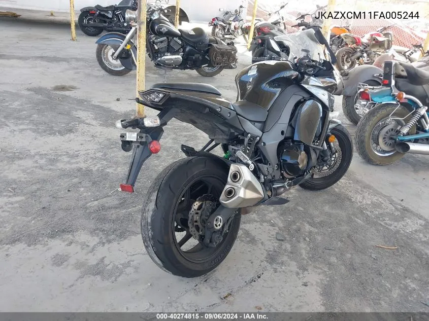 2015 Kawasaki Zx1000 M VIN: JKAZXCM11FA005244 Lot: 40274815