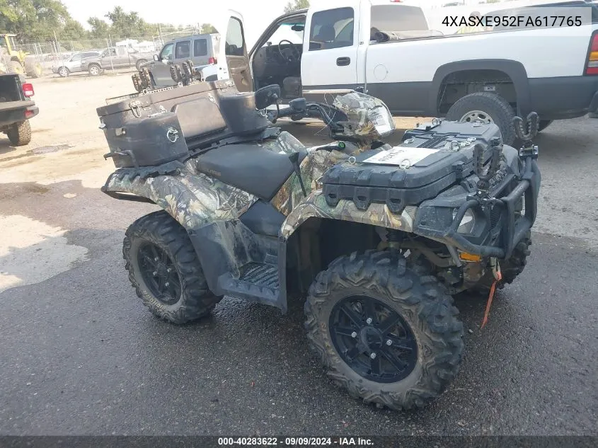 2015 Polaris Sportsman Xp 1000 VIN: 4XASXE952FA617765 Lot: 40283622