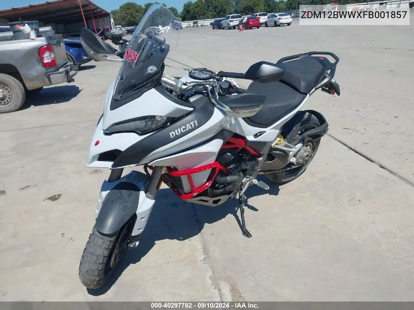 2015 Ducati Multistrada 1200/1200 S/Pikes Peak VIN: ZDM12BWWXFB001857 Lot: 40297782