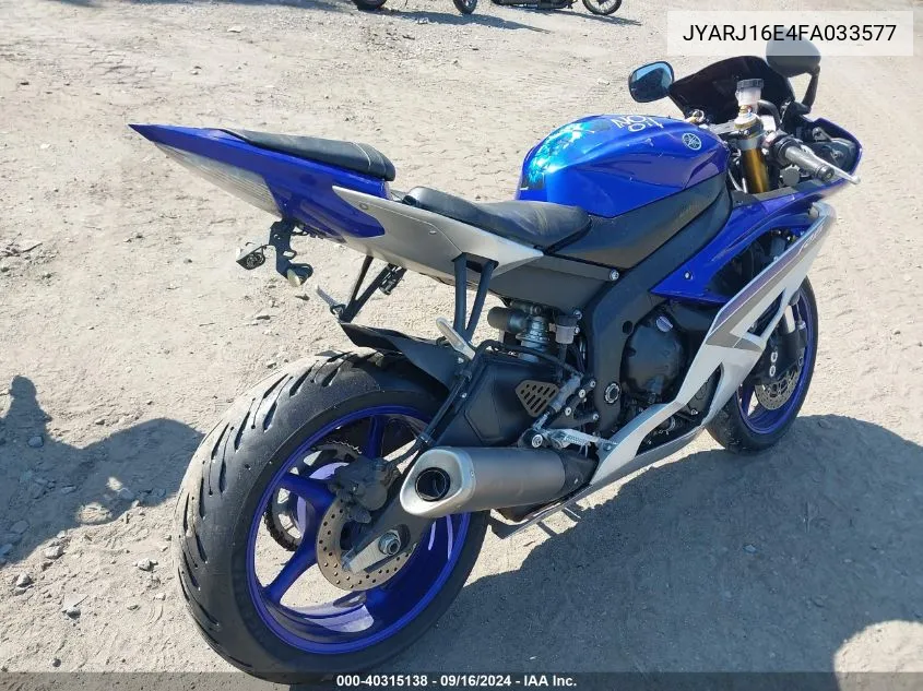 JYARJ16E4FA033577 2015 Yamaha Yzfr6