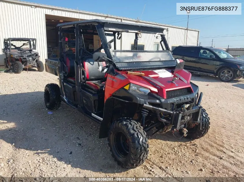 2015 Polaris Ranger Crew 900 Eps VIN: 3NSRUE876FG888377 Lot: 40356283