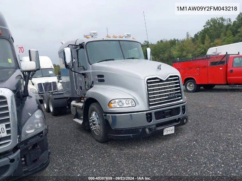 2015 Mack 600 Cxu600 VIN: 1M1AW09Y2FM043218 Lot: 40387659