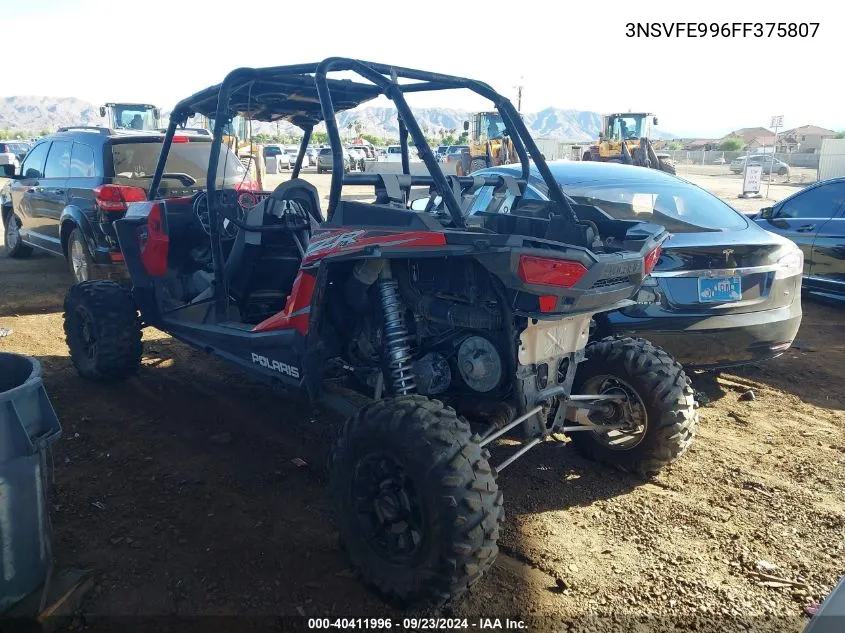 2015 Polaris Rzr Xp 4 1000 Eps VIN: 3NSVFE996FF375807 Lot: 40411996