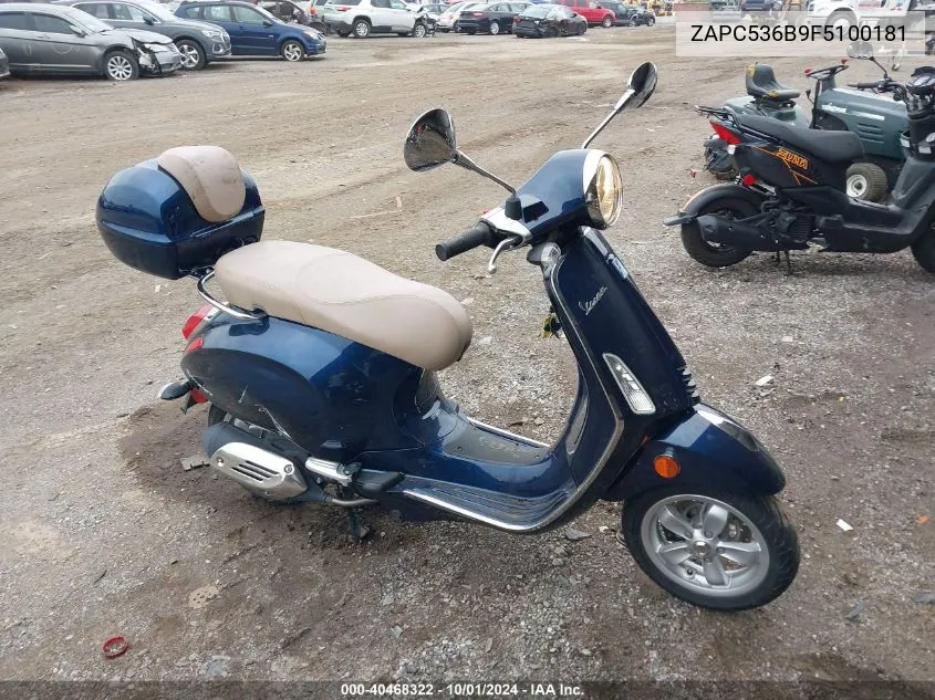 ZAPC536B9F5100181 2015 Vespa Primavera 50 4V Ie