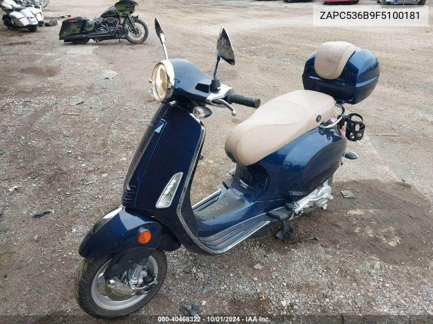 ZAPC536B9F5100181 2015 Vespa Primavera 50 4V Ie