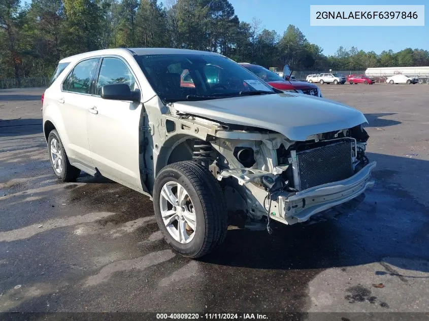 2015 Chev Equinox Ls Fwd Ls VIN: 2GNALAEK6F6397846 Lot: 40809220