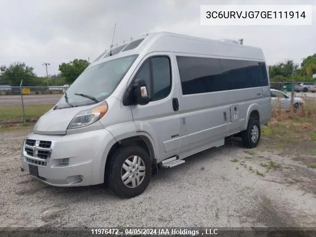 2016 Roadtrek Zion VIN: 3C6URVJG7GE111914 Lot: 11976472