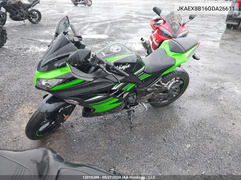 JKAEX8B16GDA26611 2016 Kawasaki Ex300 B