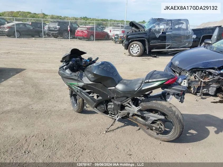 2016 Kawasaki Ex300 A VIN: JKAEX8A17GDA29132 Lot: 12078167