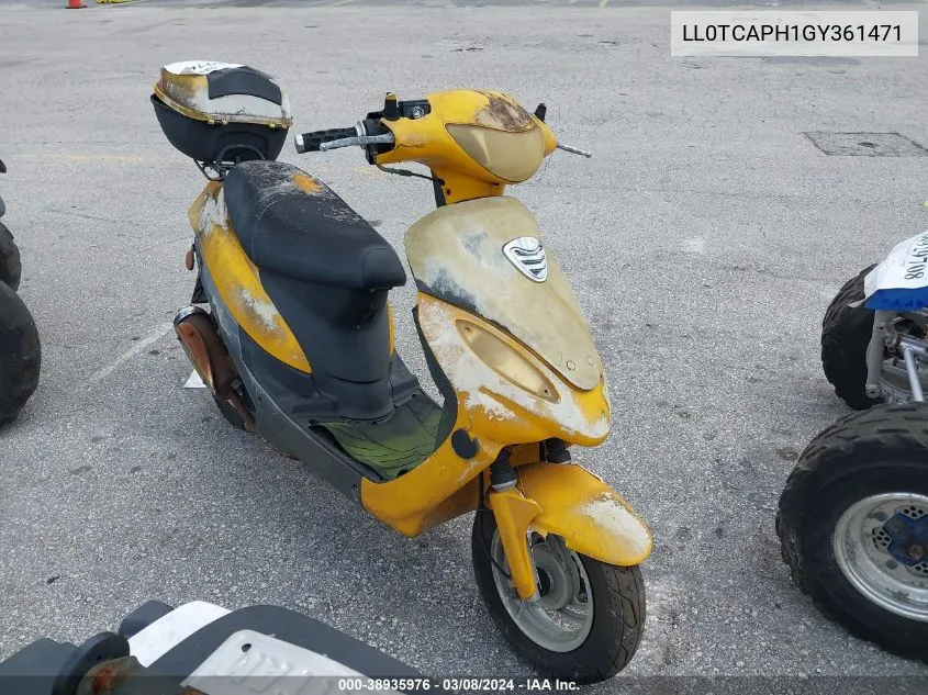 2016 Yngf Scooter VIN: LL0TCAPH1GY361471 Lot: 38935976