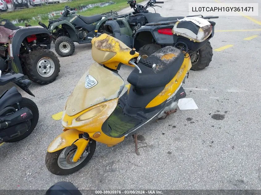 2016 Yngf Scooter VIN: LL0TCAPH1GY361471 Lot: 38935976