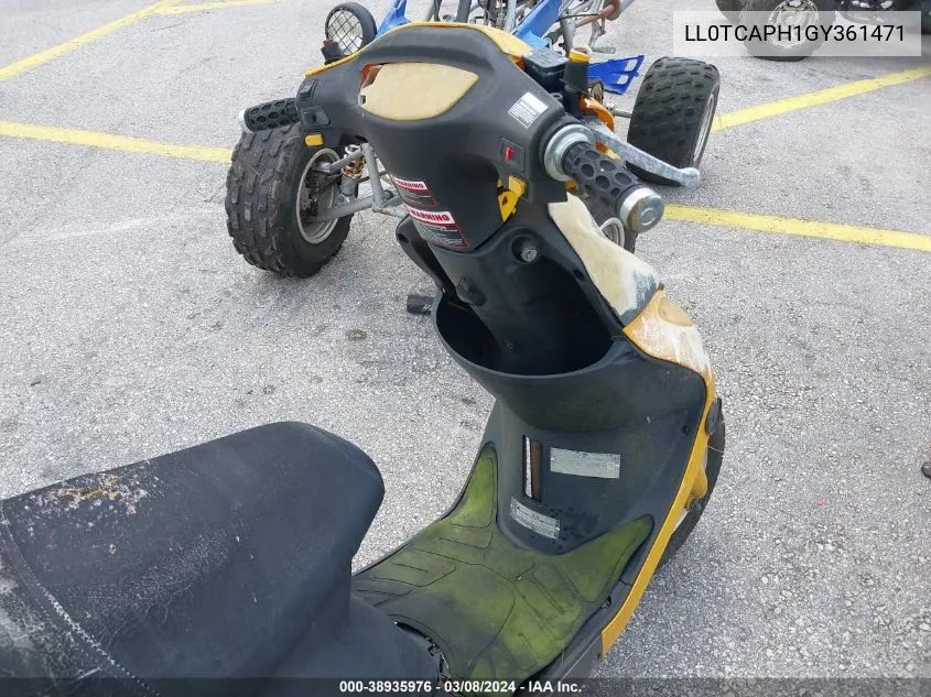 2016 Yngf Scooter VIN: LL0TCAPH1GY361471 Lot: 38935976