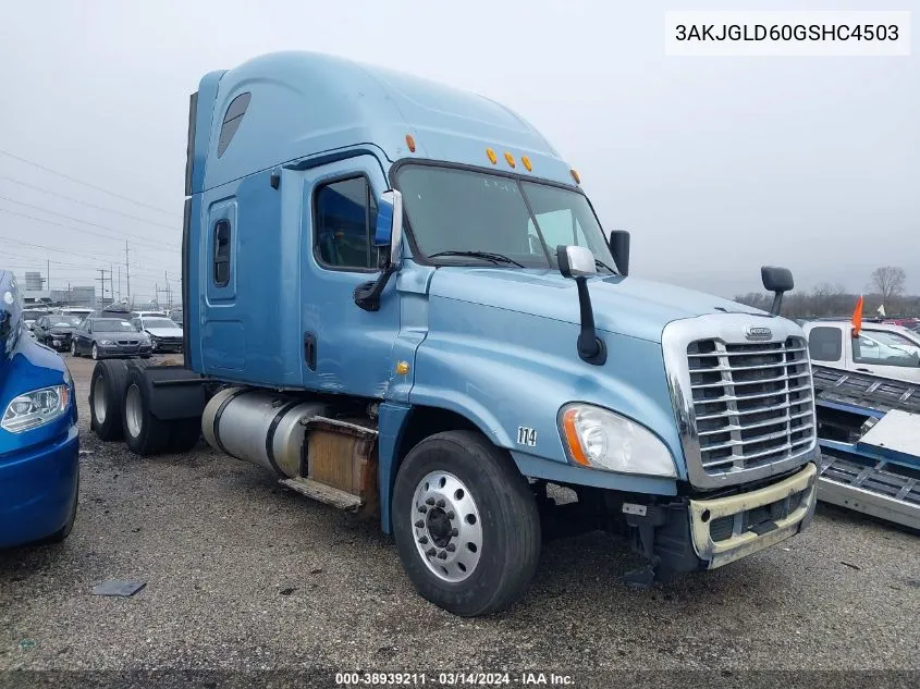 2016 Freightliner Cascadia 125 VIN: 3AKJGLD60GSHC4503 Lot: 38939211