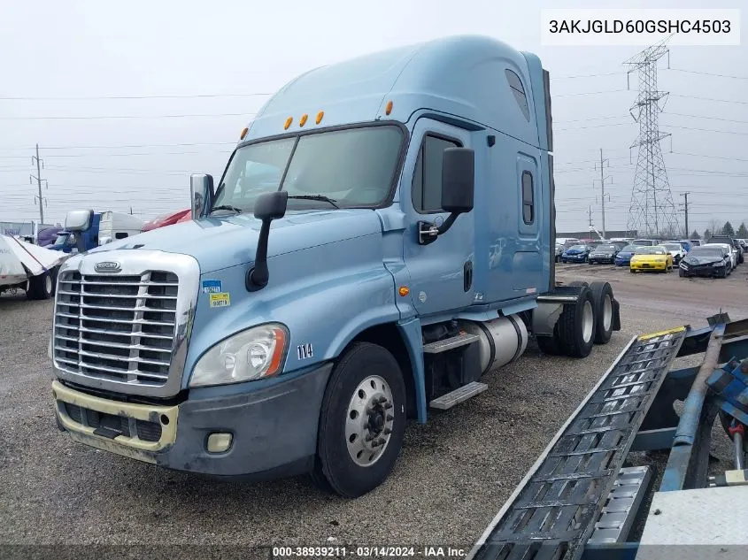 2016 Freightliner Cascadia 125 VIN: 3AKJGLD60GSHC4503 Lot: 38939211