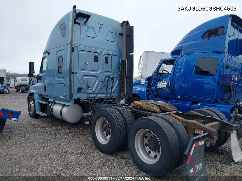 2016 Freightliner Cascadia 125 VIN: 3AKJGLD60GSHC4503 Lot: 38939211